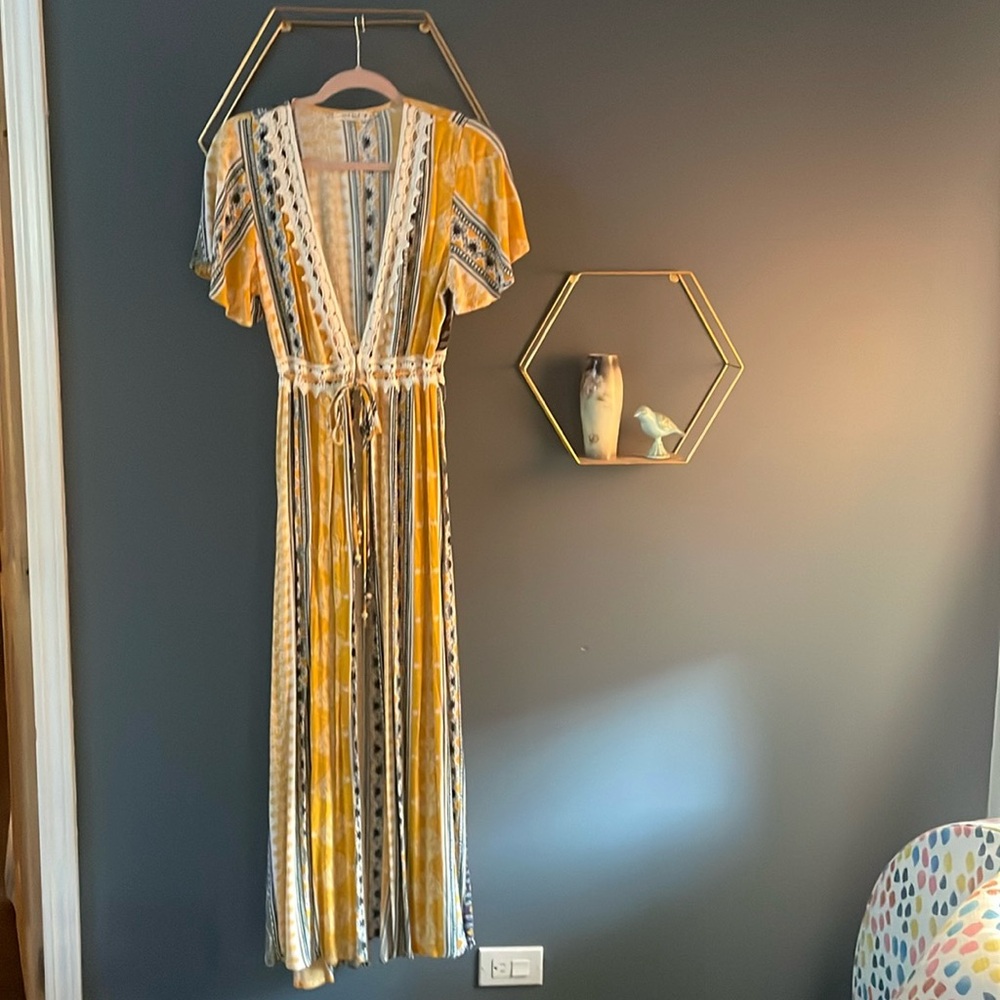 Illa Illa boho tie front dress Size M